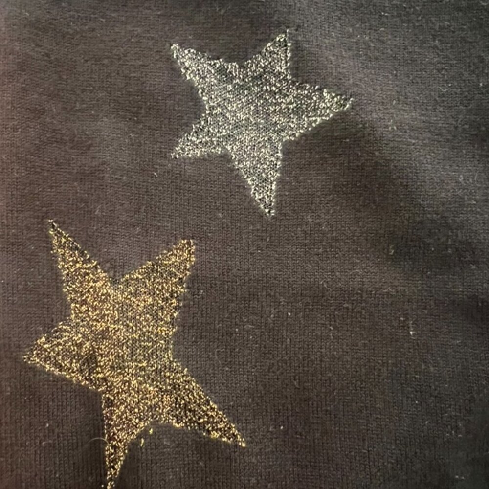 Zadig & Voltaire cotton wool metallic stars cardigan size S - Picture 3 of 4